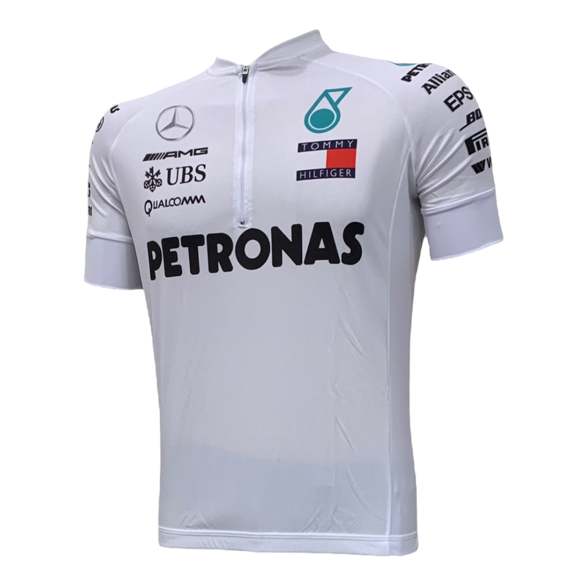 Camisa Ciclismo Advanced Amg Petronas F1 Branco