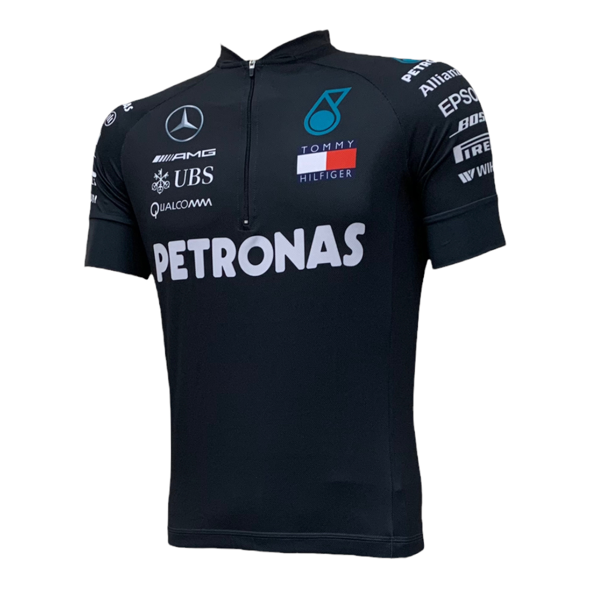 CAMISA CICLISMO ADVANCED AMG PETRONAS F1 PRETO