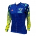 CAMISA CICLISMO SELEO BRASIL 22 FEMININA - M. LONGA (AZUL) - ZPER TOTAL (PLUS SIZE)