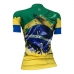 CAMISA CICLISMO BANDEIRA DO BRASIL - FEMININA (PLUS SIZE)