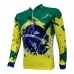 CAMISA CICLISMO BANDEIRA DO BRASIL (MANGA LONGA) - FEMININA