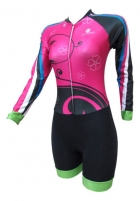MACACO P/ CICLISMO LINHA PREMIUM - MODELO FLORAL ATIVO (ML)