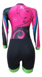 MACACO P/ CICLISMO LINHA PREMIUM - MODELO FLORAL ATIVO (ML)